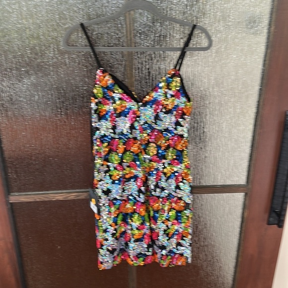 Mac Duggal Embellished Floral Minidress size 4 - Picture 10 of 14